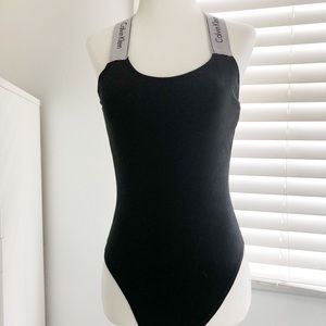 CALVIN KLEIN - BLACK - BODYSUIT - S/P